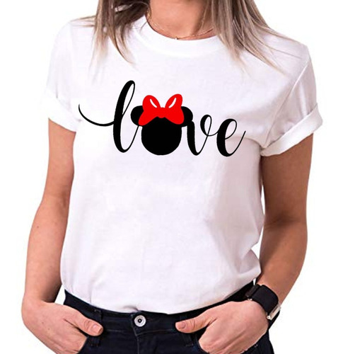 Blusa Playera Camiseta Moda Mujer / Raton Love Minni