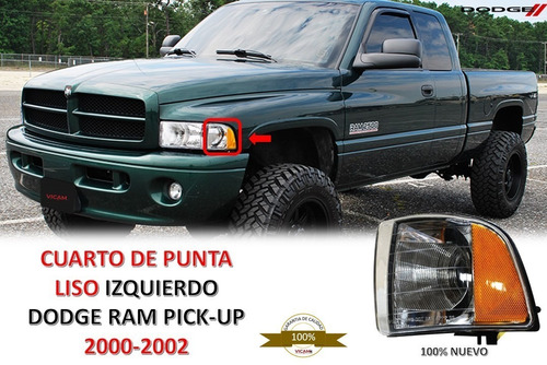 Cuarto De Punta Dodge Ram Pick-up  2000-2002 Liso Izquierdo