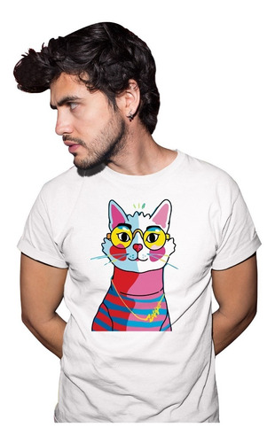 Camisa De Gato Jipi Para Hombre Blancas De Cleen Alexer