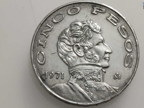 Moneda 5 Pesos Vicente Guerrero 