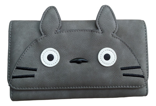 Cartera De Totoro Studio Ghibli Gris