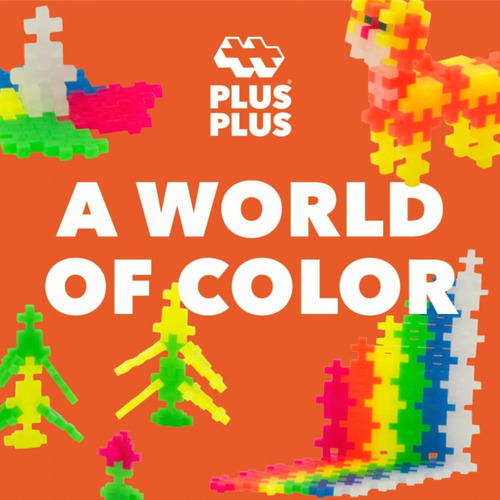 Plus Plus Plus Juego De Juego Abierto, 600 Piezas, Mezcla De