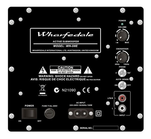 Imagen 2 de 3 de Wharfedale Wh-d8 Subwoofer 8 70-150 Watts Factura A