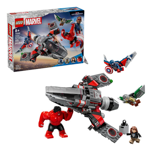 Lego 76292 Marvel Capitan America Vs Red Hulk Para Ninos 7+
