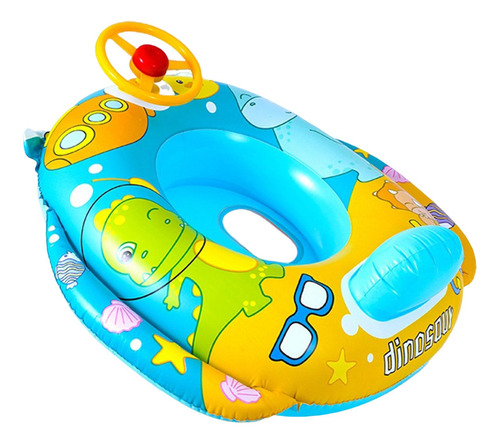 Flotador De Piscina Divertido, Anillo De Azul Sin Dosel