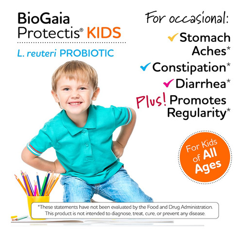 Tabletas Masticables Biogaia Protectis Para Niños Pequeños Y