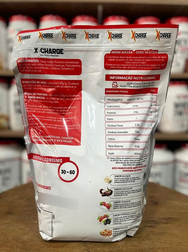 Massa 48000 (1,4kg) X Charge - Sabor Morango Morango