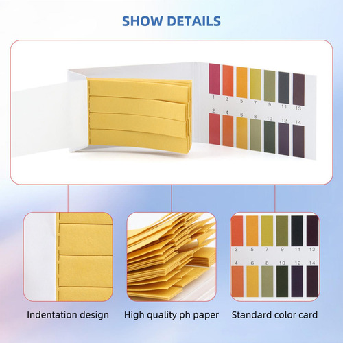 1-14 20pcs Gama Completa Ph Tira De Teste Papel Indicador