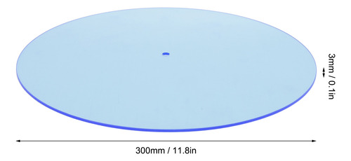 Tapete Giratório Record Platter Slipmat Transparente