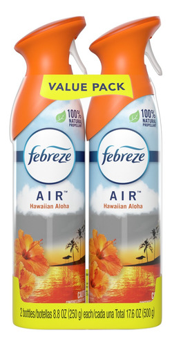 Febreze Deo Ambiental 250gr Hawaiian Aloha Pack X2