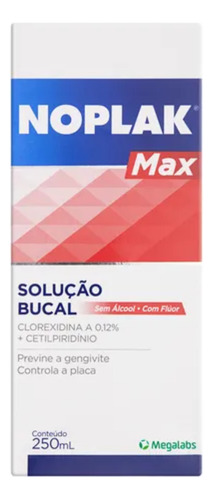 Noplak Max Solução Bucal Antisséptica 250ml Kit C/3 Frascos