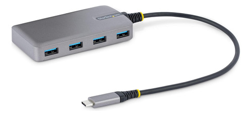 Hub Startech.com Usb-c De 4 Puertos Gris 5gbps