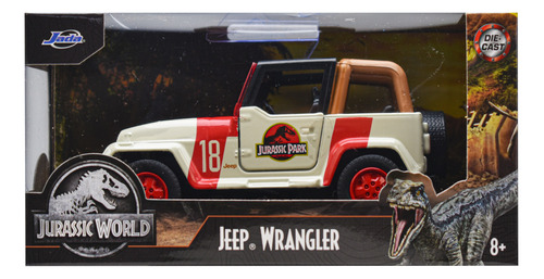 Jurassic World Jeep Wrangler Escala 1:32 Jada