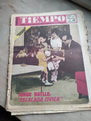 Semanario Tiempo Nº 26 1971 - Pachequismo - Jup (Usado)