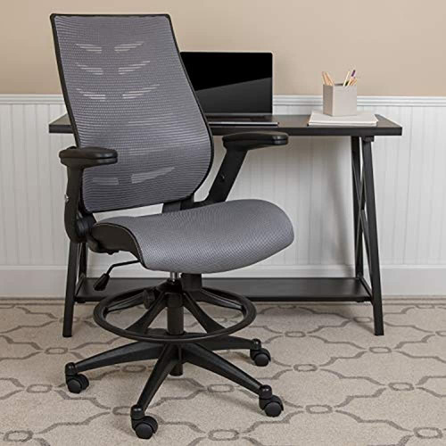 Flash Furniture Silla De Dibujo Ergonomica Con Respaldo Alt