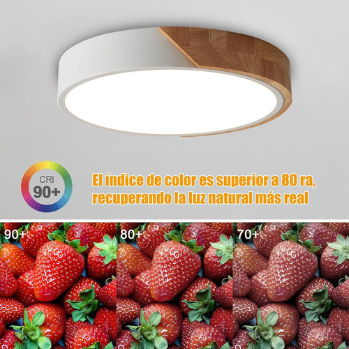 Plafón Lámpara Techo Led Estilo Nórdico 12w Montaje Luz Led