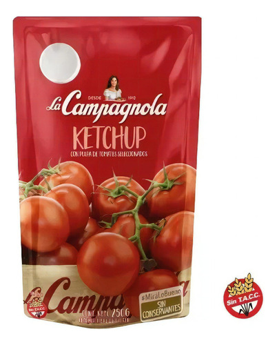 Ketchup Doypack La Campagnola Chico 250g