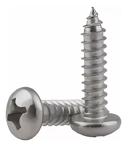 Tornillo Autorroscante Cabeza Pan Phillips 8x1 (100 Und)