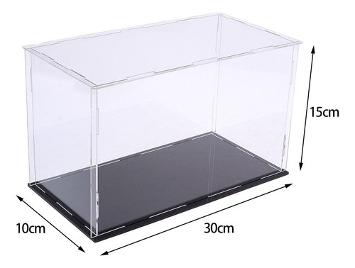 Caja De Exhibición De Acrílico Transparente Medio Opcional