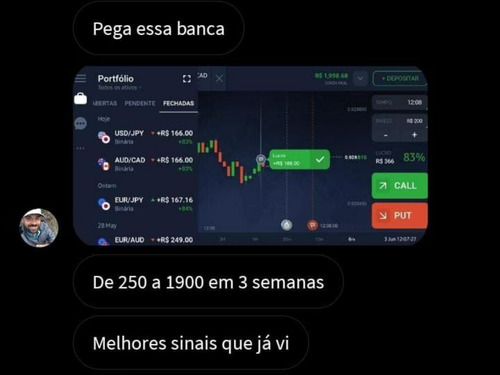 Imagem 1 de 2 de Sinais Da Iq Options