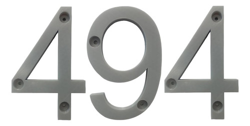 3d Números Para Residencias, Mxdgu-494, Número 494,  17.7cm