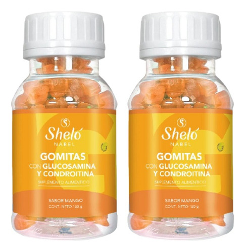 2 Pack Gomitas Con Glucosamina Y Condroitina Shelo