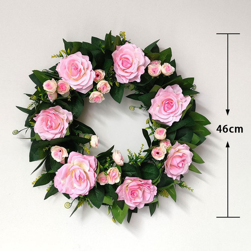 Canasta De Puerta Delantera Con Guirnalda De Magnolia Gramo