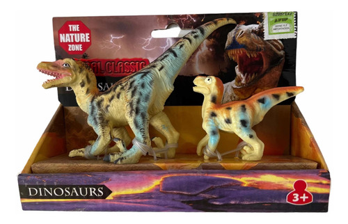 Set Dinosaurio Y Cria T Rex Raptor Estegosaurio Brontosaurio