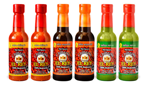 Paquete Variado 6 Salsas El Rey
