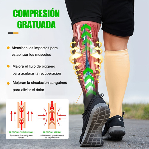 Medias Calcetas Compresión Alivia Varices Y Circulación 8pcs