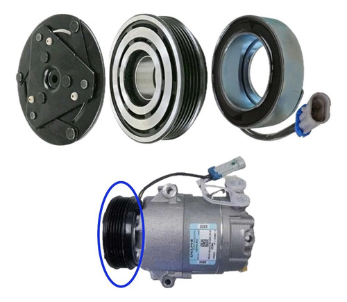 Kit Polia Compressor Delphi Gm Agile Montana Classic 2011///