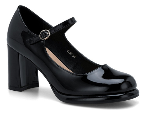 Zapato Mary Jane Mujer Tacón Alto Clásico Elegante Weide