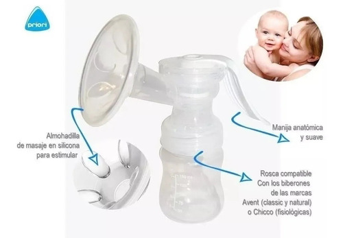 Imagen 4 de 7 de Sacaleche Extractor Manual Bebe Priori By Creciendo