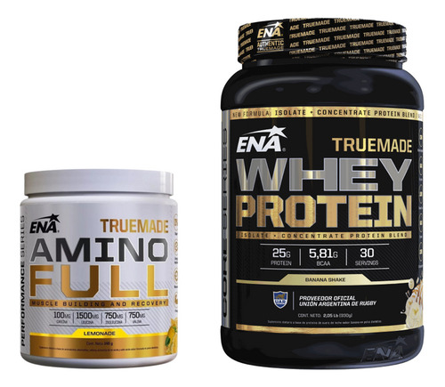 Truemade Whey Protein Ena X 2 Lb + Truemade Amino Full 146g