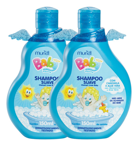 Kit Com 02 Shampoo Baby Menino 150ml Muriel
