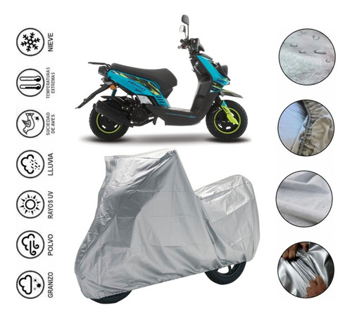 Cubre Impermeable Moto Italika Motoneta Ws150 Sport