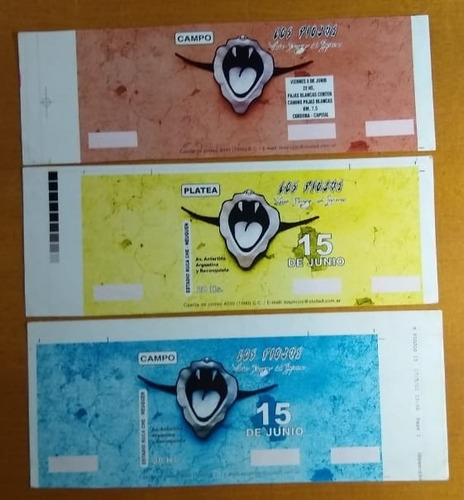 Los Piojos Entradas Stickers Verde Paisaje Del Infierno Vivo (Usado)