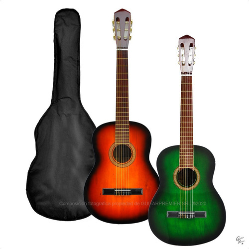Imagen 10 de 10 de Guitarra Electroacustica Nylon Avanzada + Ampli Funda Cable