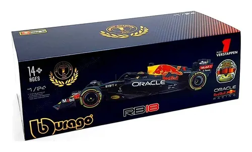 Miniatura Carro F1 Red Bull Rb18 2022 Max Verstappen 1/24