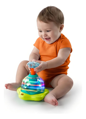 Bright Start Spinner Apachurra Y Brilla Luz Sonido Bebes *sk