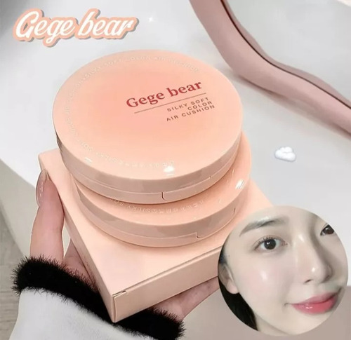 Base Maquillaje Cushion Acabado Natural Silky Soft Gege Bear 01