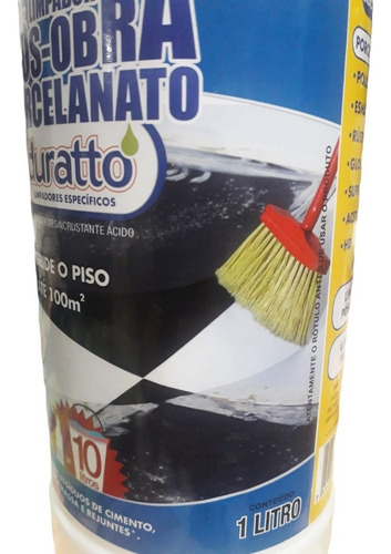 Limpador Pos Obra Para Porcelanato 1l