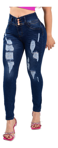 Pantalón De Mezclilla Dama Corte Colombiano Itzi Jeans 432