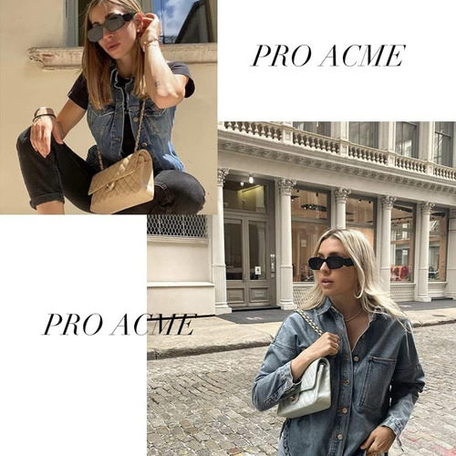 2025 Pro Acme Retro 90s Gafas De Sol Rectangulares For