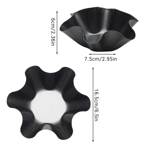 Aqeenura Tortilla Pan Set - Tazón Antiestante De Taco Grande