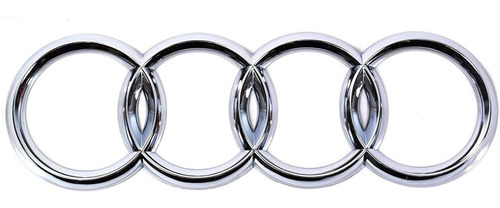 Emblema Audi Baul Escudo Plateado Cromado 175mm Rs