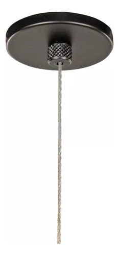Pendente Tubo 42xø2,5cm Alumínio E Acrílico Preto Pd1821