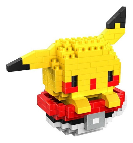 Mini Bloques 3d Armables Pikachu