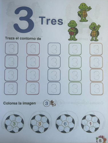 Libro Interactivo Infantil Actividad Números Primarios Españ