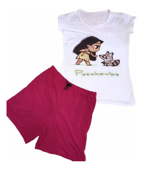 Pijama Juvenil Fresca Princesa Pocahontas Disney | MercadoLibre